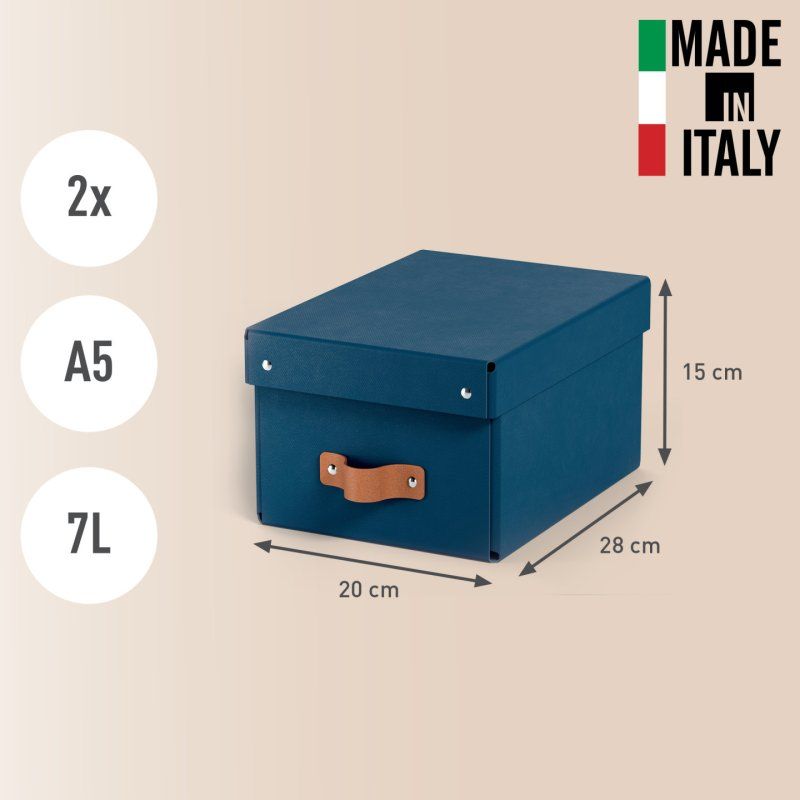 Leitz 61470068 Boîte de rangement Carton Bleu