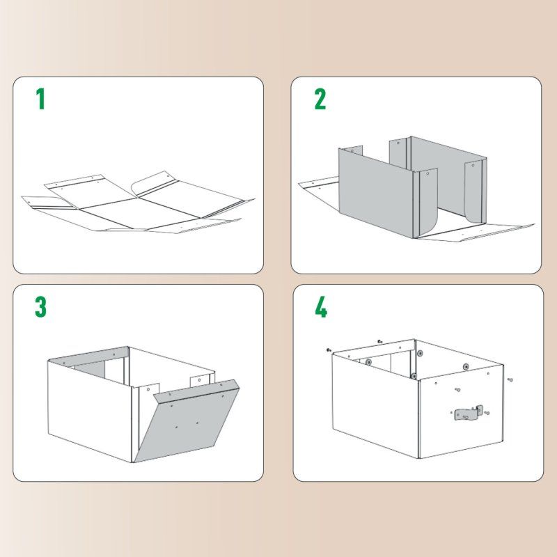 Leitz 61470095 Boîte de rangement Carton Noir