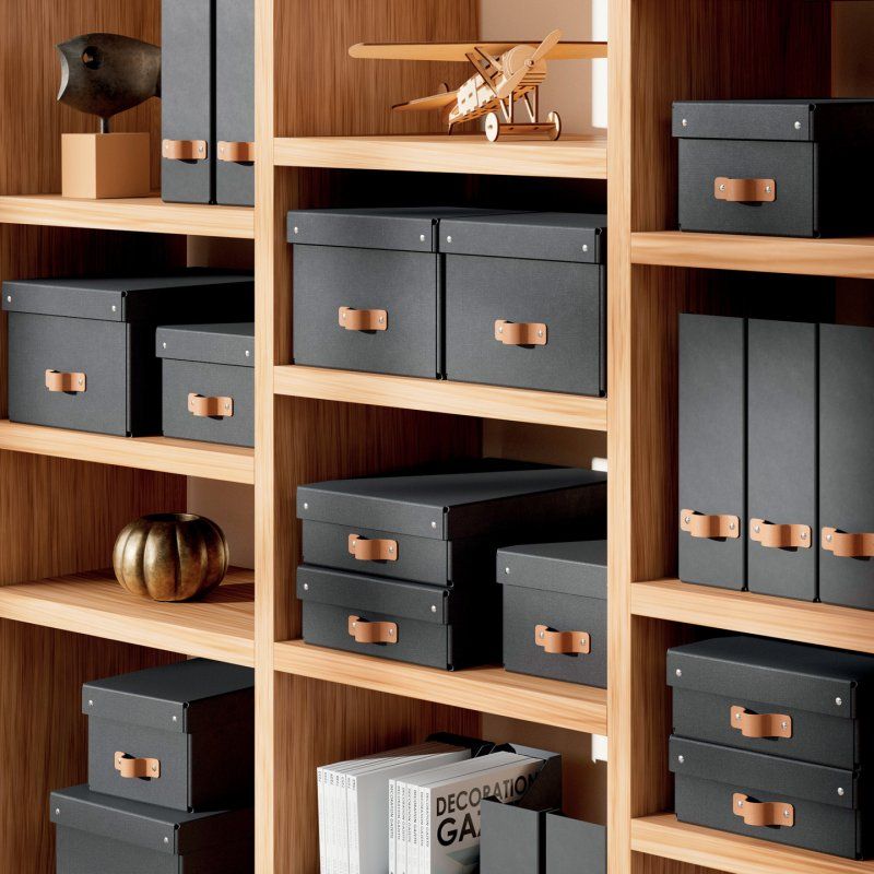 Leitz 61490095 Boîte de rangement Carton Noir