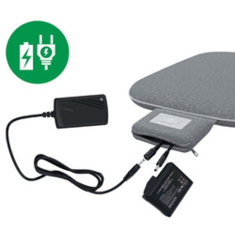 LEITZ Coussin de siège chauffant iComfi, gris