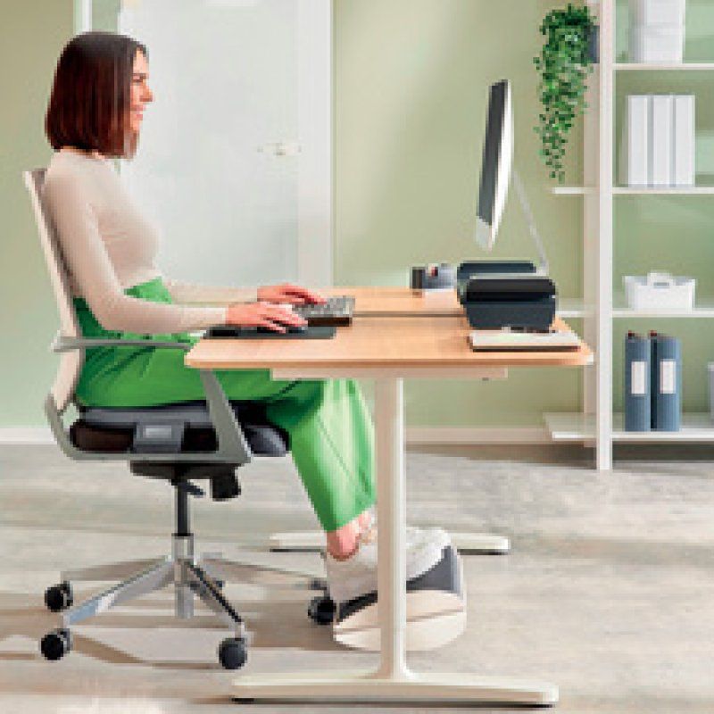 LEITZ Coussin de siège chauffant iComfi, gris