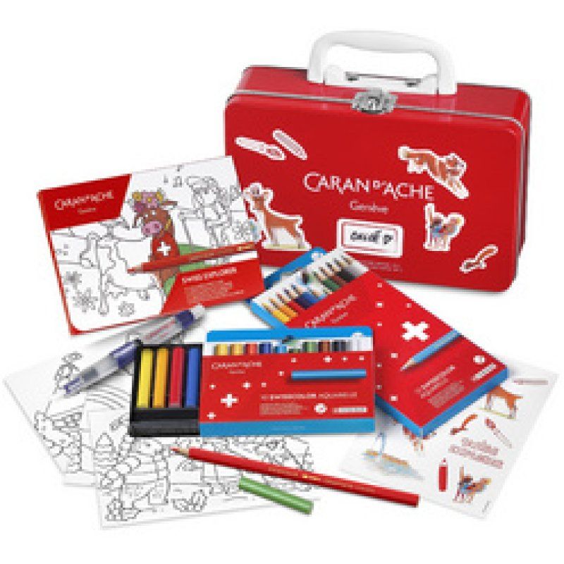 CARAN D'ACHE Travel Kit SWISSCOLOR, dans une mallette