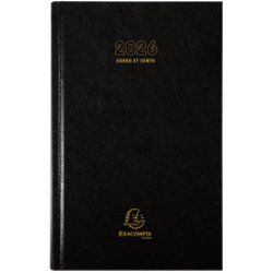 EXACOMPTA Agenda Carré Euro/Cents 135 x 210 mm, 2026,assorti