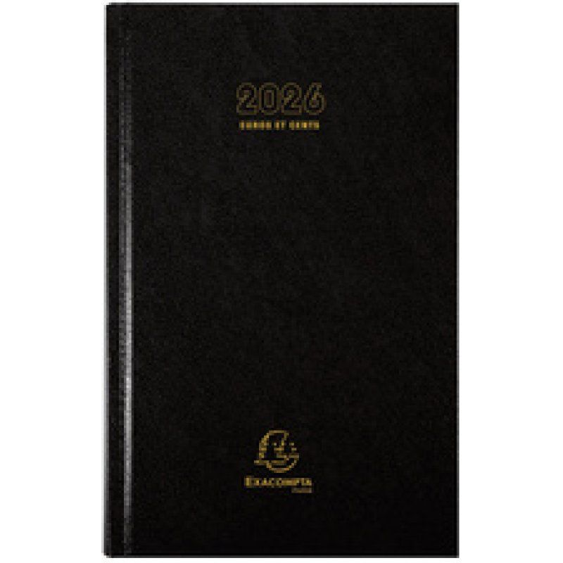 EXACOMPTA Agenda Carré Euro/Cents 135 x 210 mm, 2026,assorti