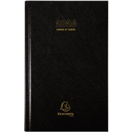 EXACOMPTA Agenda Carré Euro/Cents 135 x 210 mm, 2026,assorti