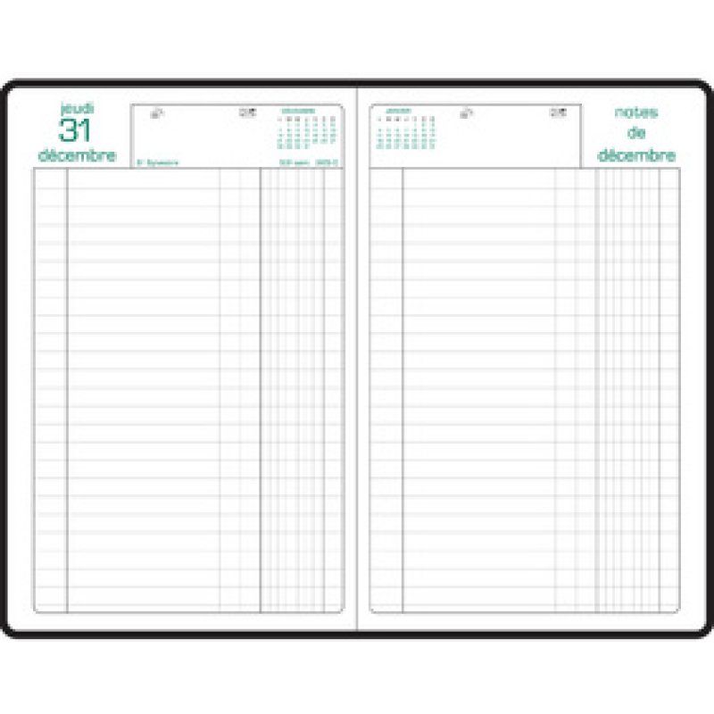 EXACOMPTA Agenda Carré Euro/Cents 135 x 210 mm, 2026,assorti
