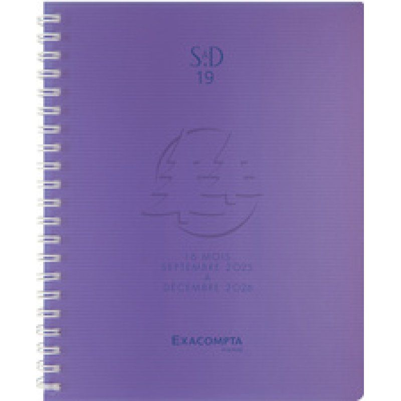 EXACOMPTA Agenda de bureau SAD 19S, 2025/2026, 16 mois