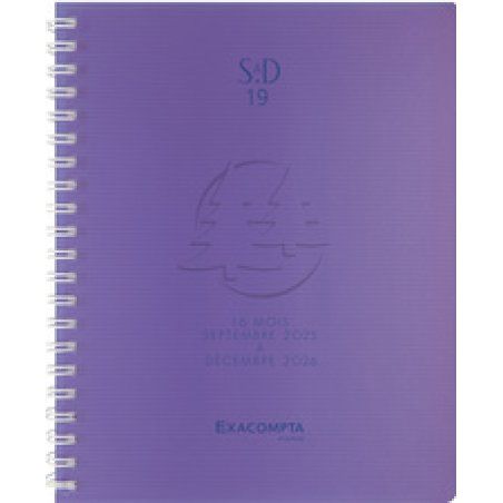 EXACOMPTA Agenda de bureau SAD 19S, 2025/2026, 16 mois