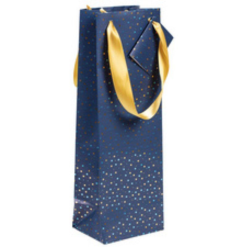 Clairefontaine Sac cadeau pour bouteille "Nuit bleutée"