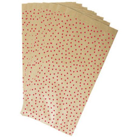 Clairefontaine Pochette en papier à fond plat "Coeurs"