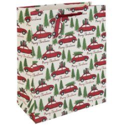 Clairefontaine Sac cadeau de Noël "Voiture de Noël"