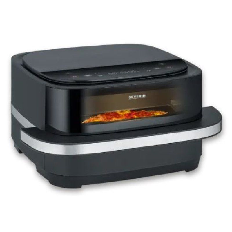 Severin FR 2464 Machine et four à pizzas 1 pizza(s) 2200 W Noir, Argent