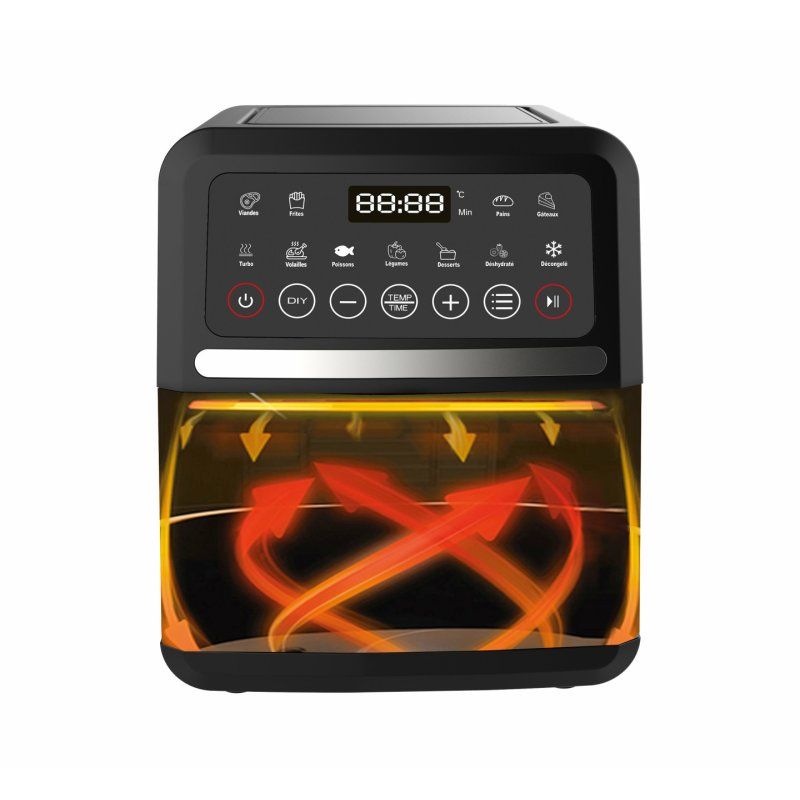 Little Balance 8725 fryer Single 5 L Stand-alone 1500 W Hot air fryer Black