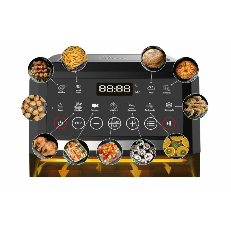 Little Balance 8725 fryer Single 5 L Stand-alone 1500 W Hot air fryer Black