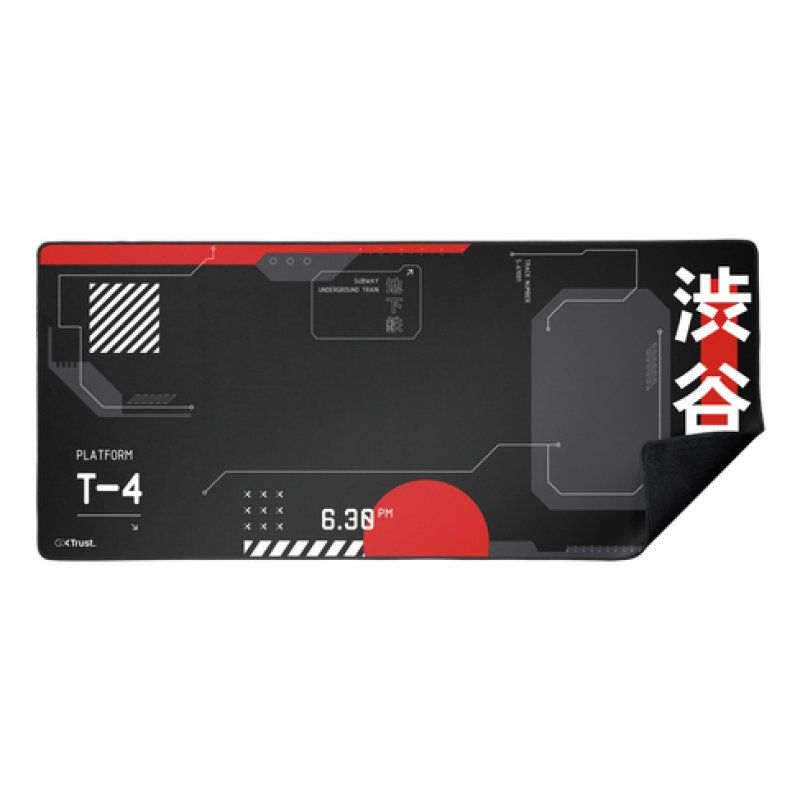 Trust GXT 759 XXL Tapis de souris de jeu Noir, Rouge