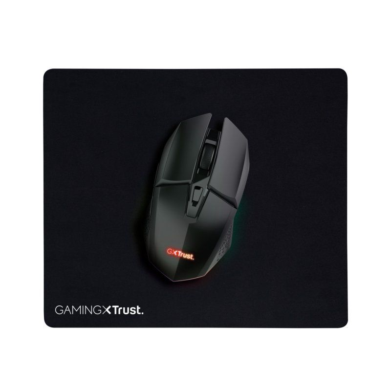 Trust Gaming GXT112 FELOX Gaming Maus Mauspad Set aus beleuchteter kabelloser Gaming-Maus und Mauspad mit glatter