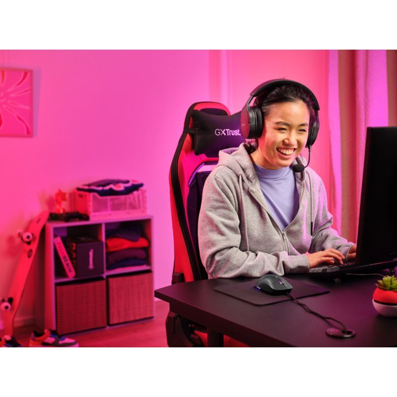 Trust Gaming GXT925 REDEX II Gaming Maus federleichte Gaming Maus mit voll einstellbarer LED Beleuchtung