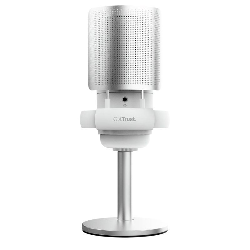 Trust GXT 238W Auron Gris, Blanc Microphone pour podcast