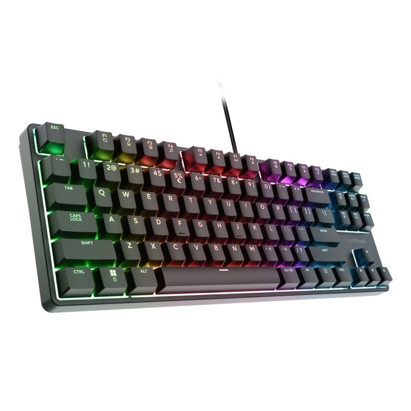 Trust 26135 clavier Gaming USB QWERTZ Allemand Noir