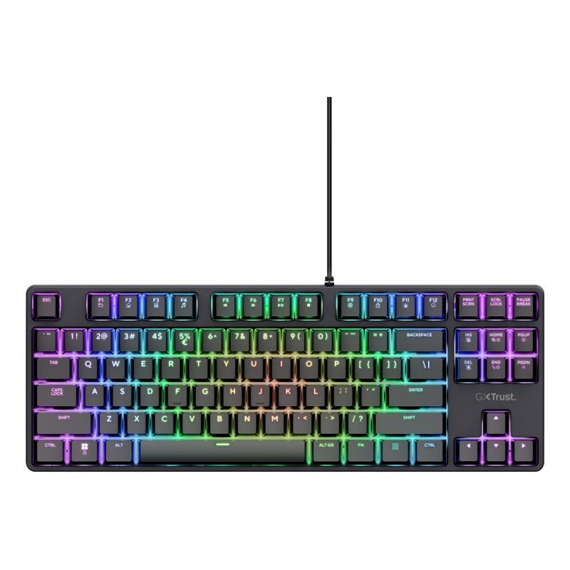 TAS Trust Gaming GXT864 CADA TKL Gaming Tastatur Kompakte mechanische TKL-Gaming-Tastatur mit vollständig anpassbarer