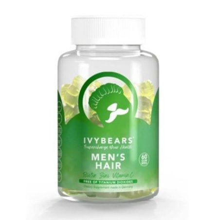 Ivybears Men's Hair Supplement For Healthy Hair, 60 Gummies