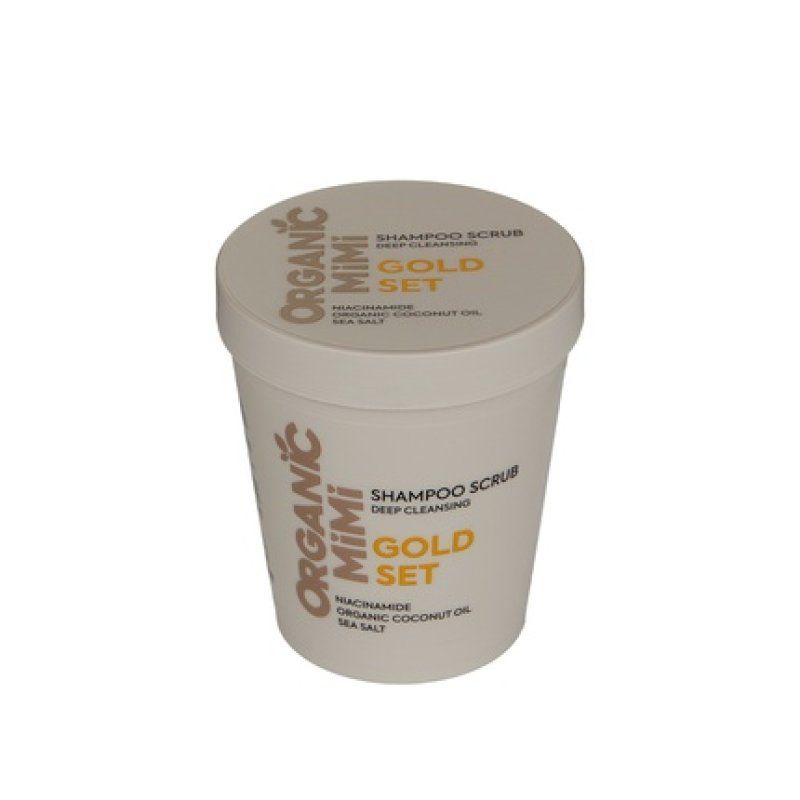 Organic Mimi Shampoo Scrub Gold Set 310g