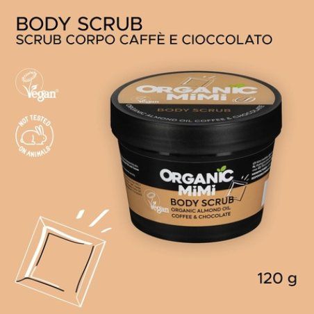 Organic Almond Oil Body Scrub with Coffee & Chocolate
