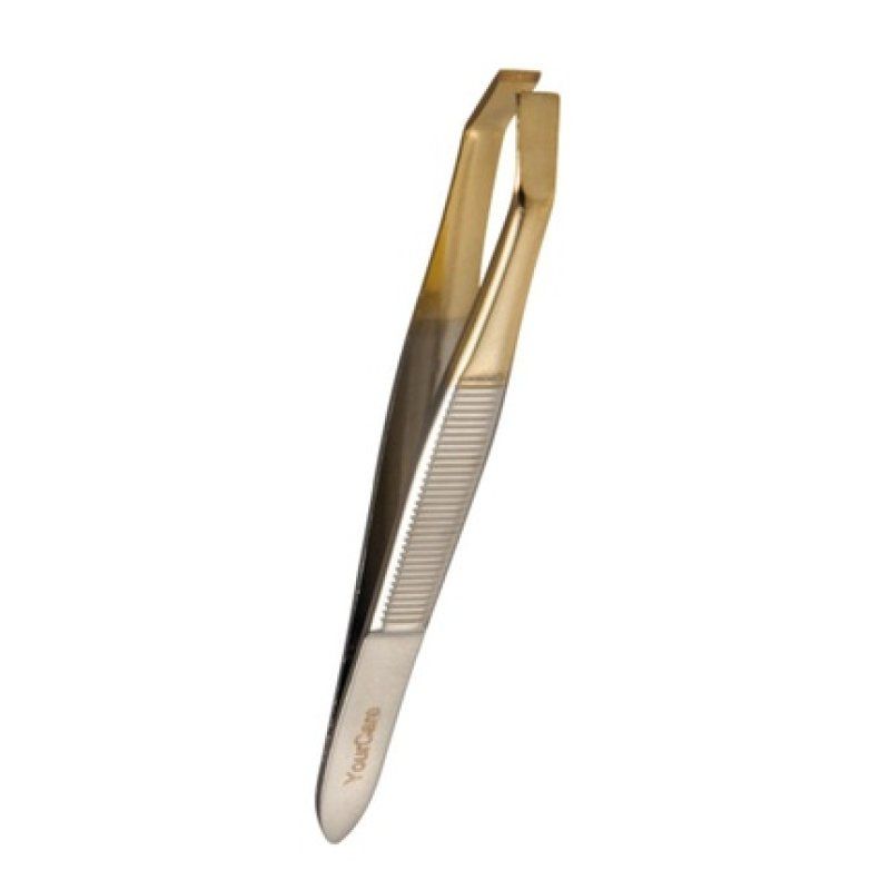 Yourcare Yc 275 Straight Gold Tip Tweezers 8 Cm