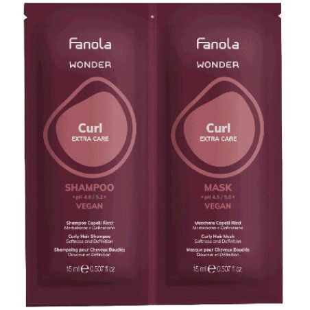 Fanola Wonder Curl Shampoo And Mask 2x15ml
