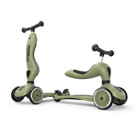 Scoot and Ride - 2 in 1 Balance Bike/ Scooter - Olive (SR-00001)