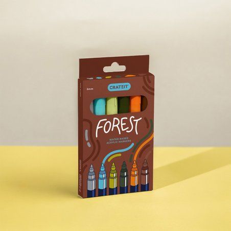 CrateIT - Forest Markers 3mm – 6 pcs. (CR-T1138)