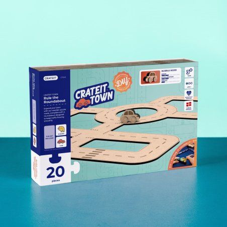 CrateIT - Crateit Town - Wooden toy - Rule The Roundabout (CR-C1242)