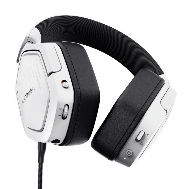 Trust GXT 493PS Carus Headset Wired & Wireless Head-band Gaming Bluetooth White