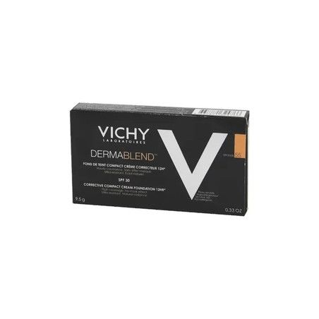 Vichy Dermablend Foundation In Cream Compact Concealer 55 Bronze 10 Grams