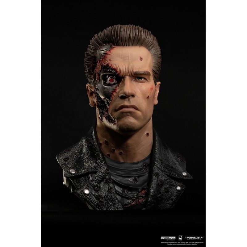 TERMINATOR 2 - T-800 Model 101 Endommangé - Masque Scale Art 1/1 47cm