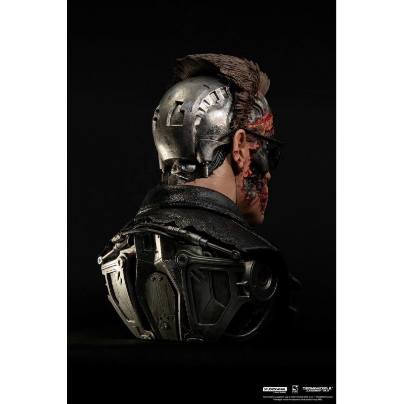 TERMINATOR 2 - T-800 Model 101 Endommangé - Masque Scale Art 1/1 47cm