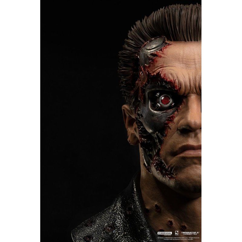 TERMINATOR 2 - T-800 Model 101 Endommangé - Masque Scale Art 1/1 47cm
