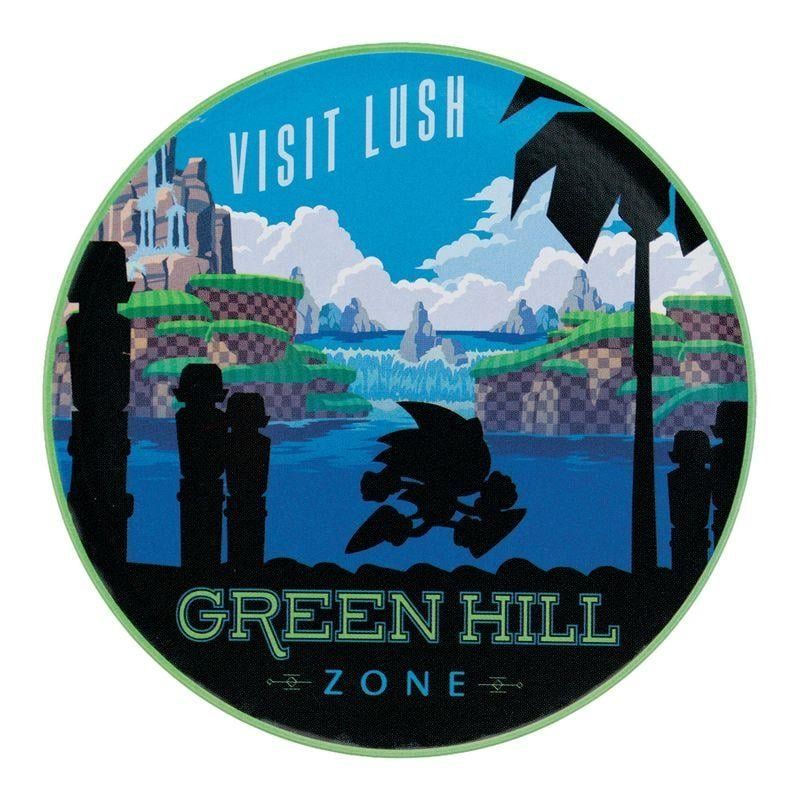 SONIC - 4 Dessous de Verres Gravés en Métal