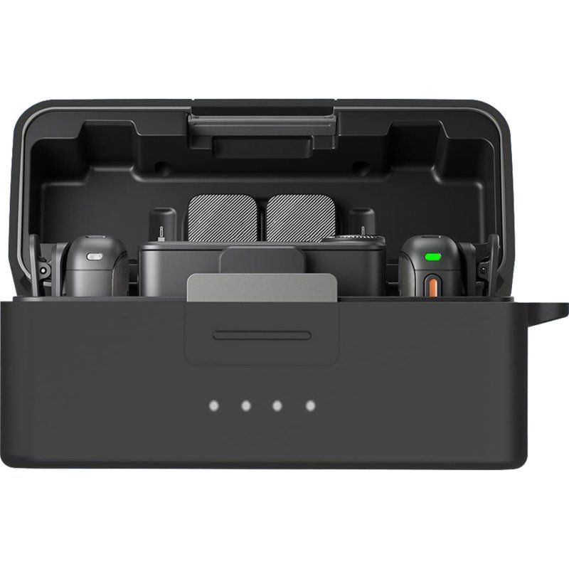 PULUZ Silicone Charging Case Protective Cover for DJI Mic 3 (Black)