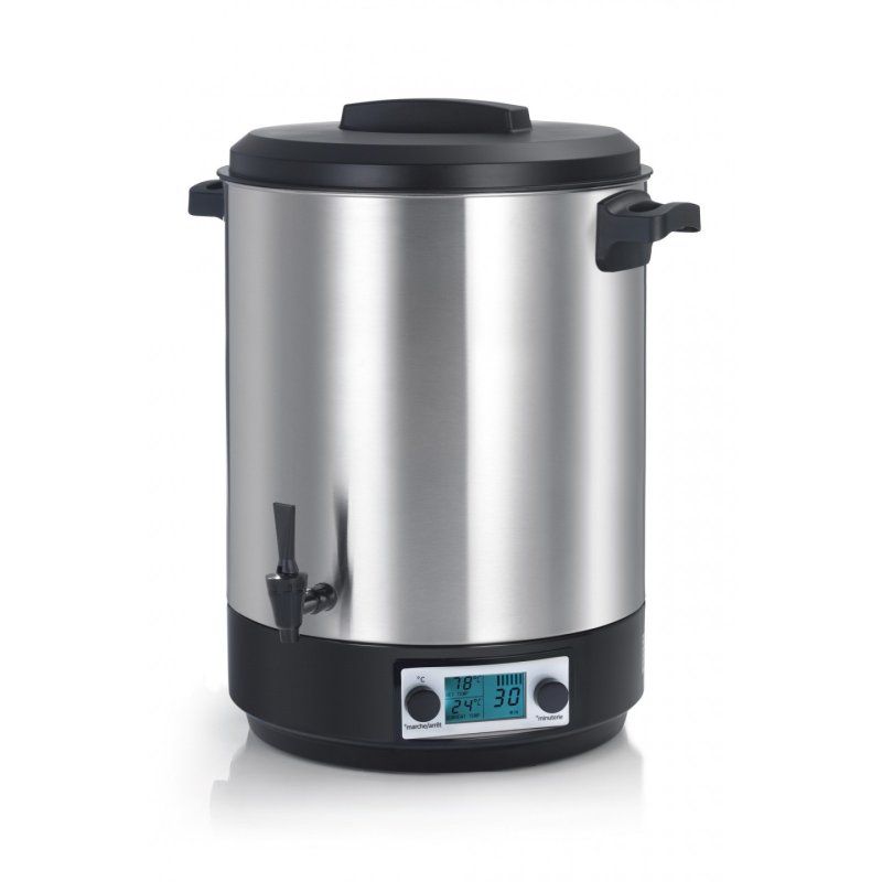 KitchenChef KCPST45XXL stérilisateur vapeur et autoclave 2500 W Générateur de vapeur de désinfection Noir, Acier