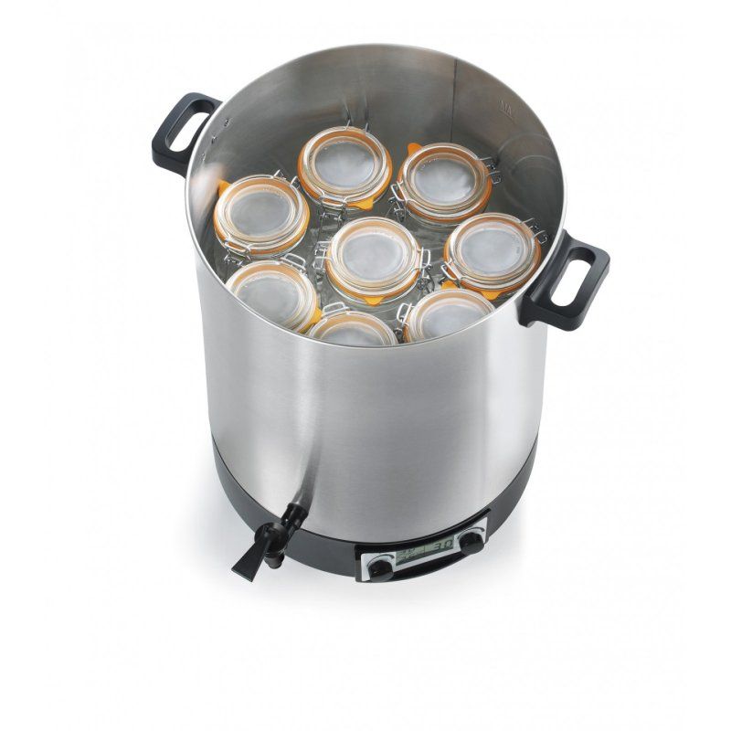 KitchenChef KCPST45XXL stérilisateur vapeur et autoclave 2500 W Générateur de vapeur de désinfection Noir, Acier