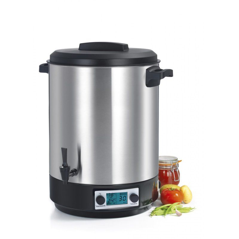 KitchenChef KCPST45XXL stérilisateur vapeur et autoclave 2500 W Générateur de vapeur de désinfection Noir, Acier