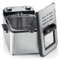 friteuse inox simple cuve 4L inox 3000W *