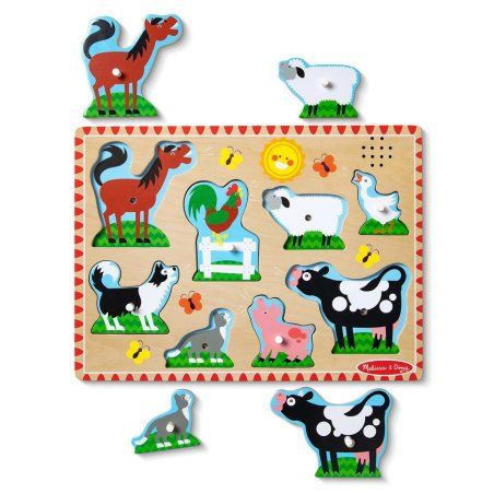 Melissa & Doug PUZZLE SONORE ANIMAUX DE LA FERME