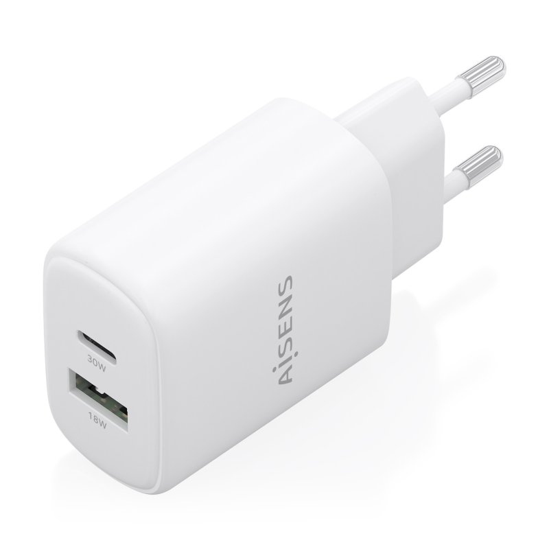 AISENS A110-0977 mobile device charger Digital camera, Mobile phone, Laptop, Smartphone, Tablet, Universal White AC