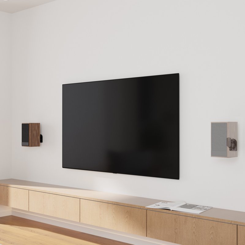 AISENS SPK06U-423 support de haut-parleurs Mur Noir