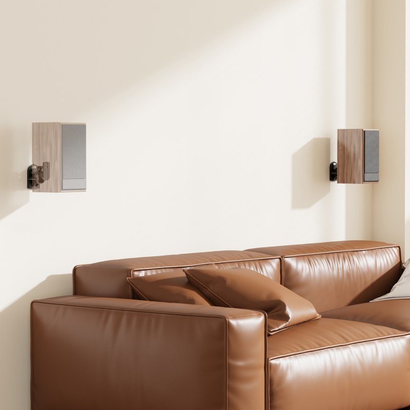 AISENS SPK06U-423 support de haut-parleurs Mur Noir