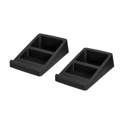 AISENS SPK07U-425 support de haut-parleurs Bureau, Table Acier Noir