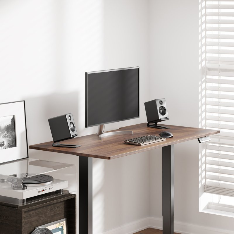 AISENS SPK08U-427 support de haut-parleurs Table, Bureau Acier Noir