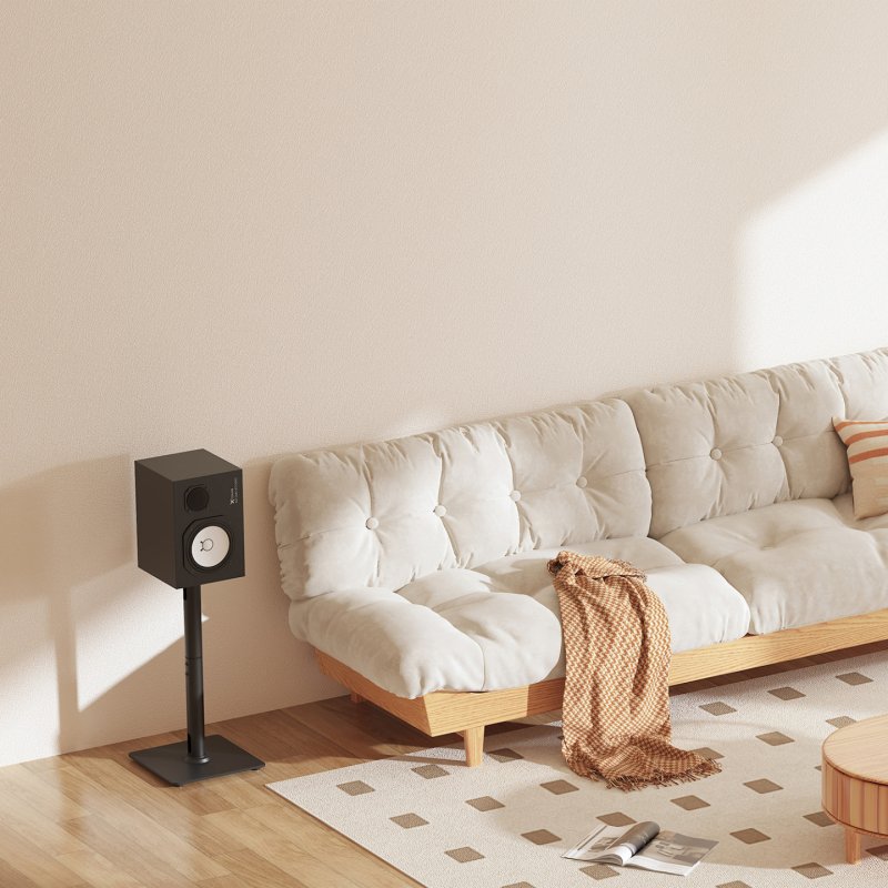 SOPORTE UNIVERSAL AISENS SUELO ALTAVOCES NEGRO